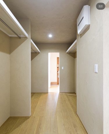 【施工事例】ファミリークローゼットに珪藻土「宙（そら）」を施工｜湿気・カビ対策にもおすすめ